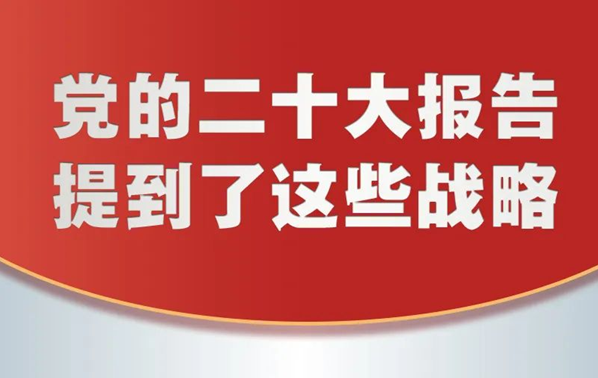 黨的二十大報告，提到這些戰略